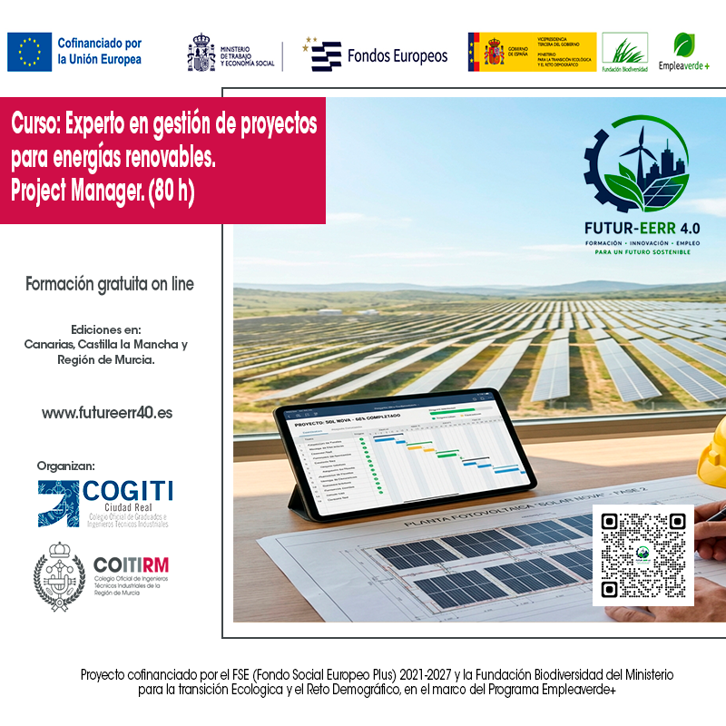 Curso de Experto en gesti&oacute;n de proyectos para energ&iacute;as reno